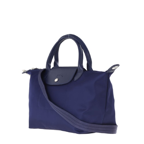 Longchamp/瓏驤 女士短柄厚款尼龍手提包單肩包 1512 海藍(lán)