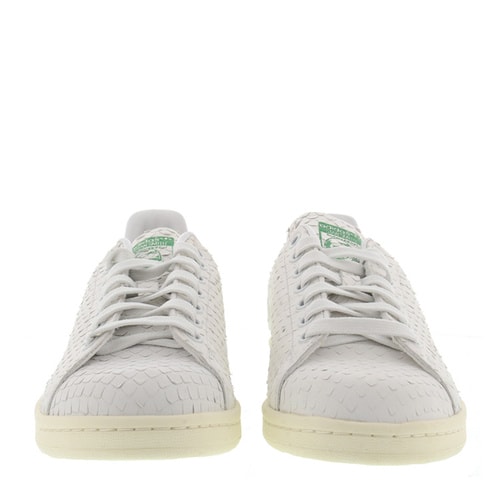 adidas/阿迪達(dá)斯 女士 真皮 logo點(diǎn)綴 拼接 鱗片紋理 運(yùn)動(dòng)鞋 BR