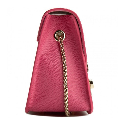 FURLA/芙拉 Metropolis 鎖扣鏈條單肩包 酒紅色