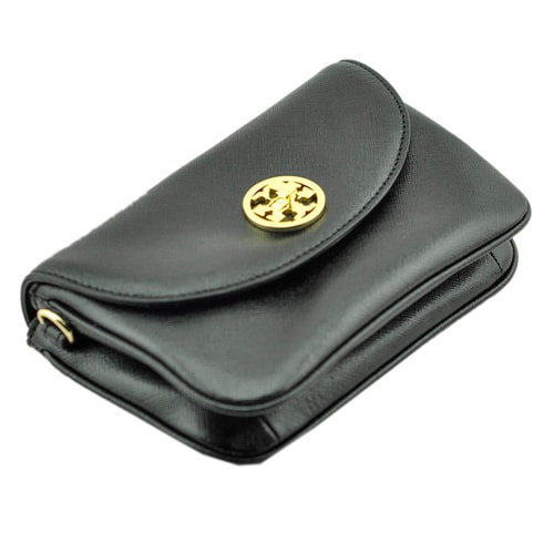 Tory Burch/湯麗柏琦*新款黑色女士時尚牛皮斜挎包18169681