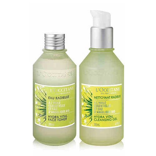 L'OCCITANE/歐舒丹天使草潤透兩件套裝(潔面啫喱200ml+保濕水200ml）