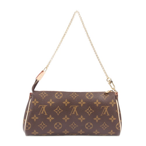 Louis Vuitton/路易威登 EVA 女士手提鏈條斜挎包(配皮肩帶） 特價(jià) M95567 帆布/配皮