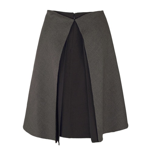 DIOR/迪奧 秋冬不規則兩層疊加設計羊毛半裙 女士半裙 4A20336D1130/862