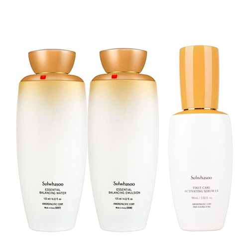 Sulwhasoo/雪花秀 滋陰水125ml+滋陰乳125ml+潤(rùn)燥精華60ml 明星肌本套裝（潤(rùn)燥保濕滋潤(rùn)調(diào)節(jié)水油）