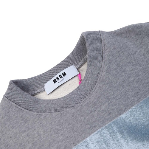MSGM/MSGM灰色純棉時(shí)尚女士衛(wèi)衣,MDM114A 710,96,L