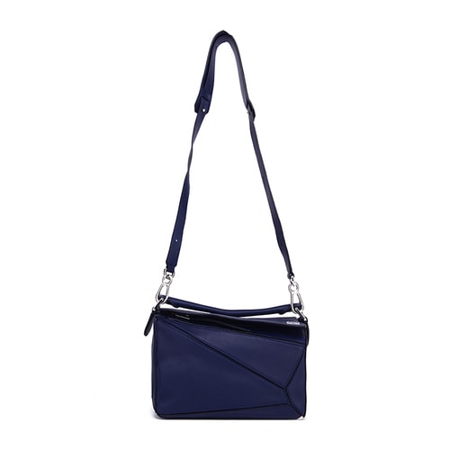 【包郵包稅】LOEWE/羅意威 女士海洋藍牛皮手提斜挎單肩包 322.30.K79 5510