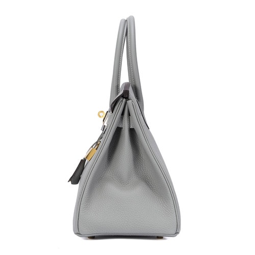 HERMES(愛馬仕) 海鷗灰皮質(zhì)Birkin 30手提包