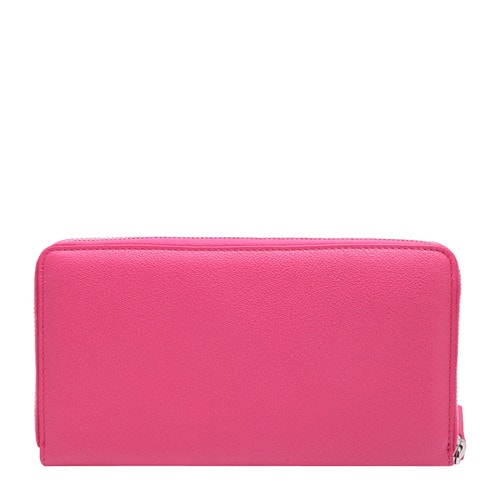Alexander McQueen/亞歷山大麥昆牛皮材質金屬字母裝飾女士長款錢夾,439194DN10I 6800 WOMEN WALLET