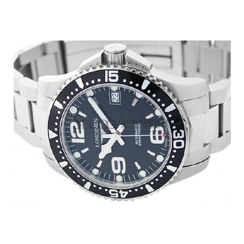 LONGINES/浪琴康卡斯自動(dòng)機(jī)械潛水男表(L3.641.4.56.6)