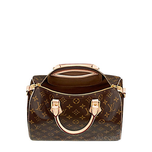 Louis Vuitton/路易威登 經(jīng)典老花SPEEDY30帆布女士手提兩用包M41112
