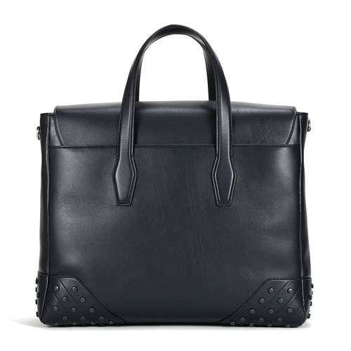 TOD’S托德斯深藍(lán)色小羊皮男士中號(hào)信封包 XBMGGTY13L0PTFU820