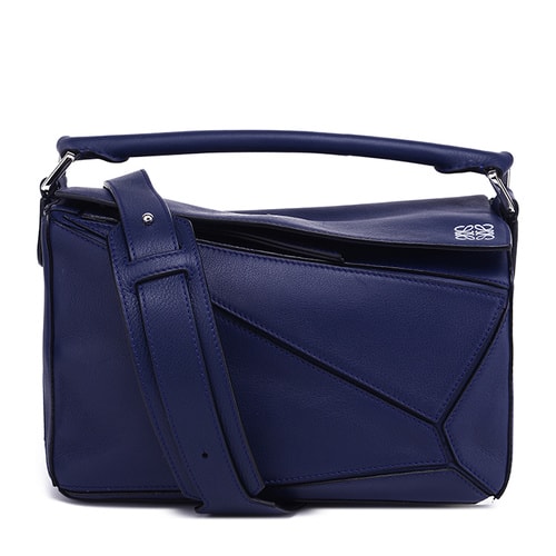 【包郵包稅】LOEWE/羅意威 女士海洋藍牛皮手提斜挎單肩包 322.30.K79 5510