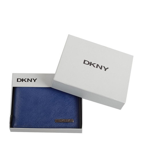 DKNY/唐娜 凱倫 牛皮 男士短款錢包錢夾禮盒裝 DKM5074-NAVY