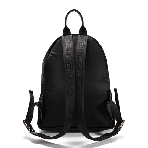 【16年秋冬新品】VERSACE/范思哲女士黑色尼龍雙肩包