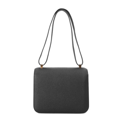 HERMES/愛馬仕 Constance24黑色牛皮質單肩包女士