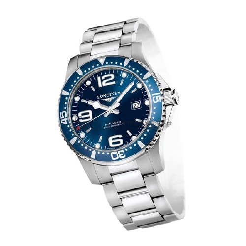LONGINES/浪琴康卡斯自動(dòng)機(jī)械潛水男表(L3.642.4.96.6)