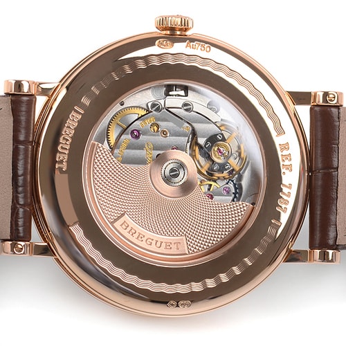 Breguet/寶璣經典系列18K 玫瑰金陶瓷表盤自動機械男士腕表7787BR/29/9V6