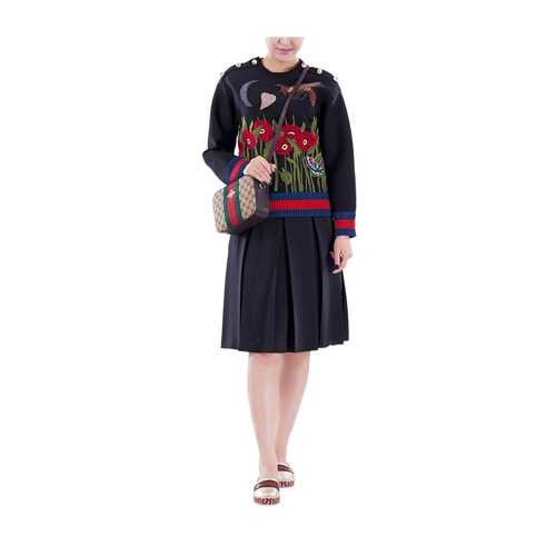 GUCCI/古馳 純棉圓領長袖時尚休閑女士衛(wèi)衣 GU2631201599 434507