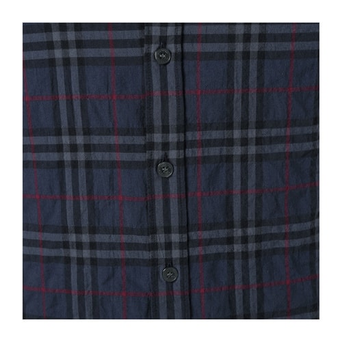 BURBERRY/博柏利 男士襯衫 棉混紡格紋設(shè)計男士長袖襯衫