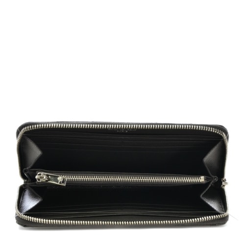 Yves saint Laurent/圣羅蘭 女士黑色真皮長款錢包 358094 BOW02 1257