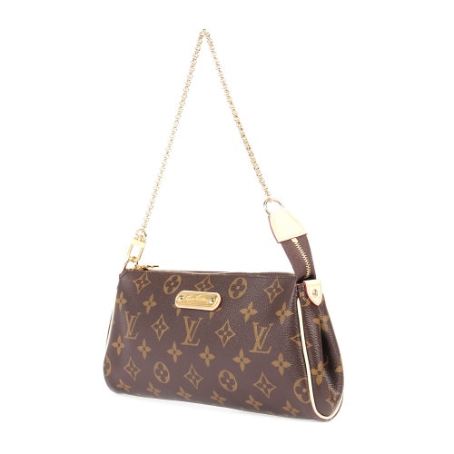 Louis Vuitton/路易威登 EVA 女士手提鏈條斜挎包(配皮肩帶） 特價(jià) M95567 帆布/配皮
