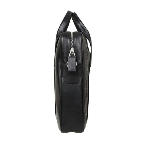 BALLY/巴利 男士小牛皮經(jīng)典織帶手提包商務(wù)旅行包6192913黑色/米黑條紋